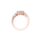 Rising Together Diamond Engagement Ring 18 KT / Rose Gold / 22