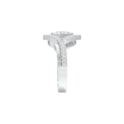 Rising Together Diamond Engagement Ring 18 KT / White Gold / 22