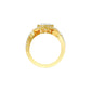 Rising Together Diamond Engagement Ring 18 KT / Yellow Gold / 22