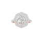 Heart's Belonging Diamond Engagement Ring 18 KT / Rose Gold / 22