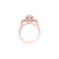 Heart's Belonging Diamond Engagement Ring 18 KT / Rose Gold / 22