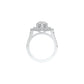 Heart's Belonging Diamond Engagement Ring 18 KT / White Gold / 22