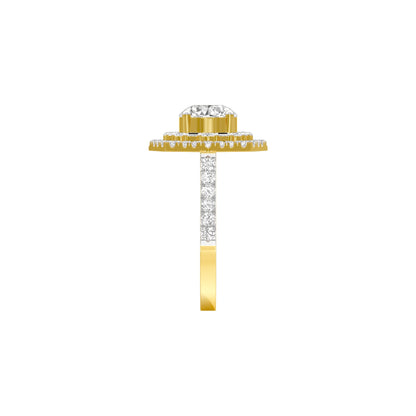 Heart's Belonging Diamond Engagement Ring 18 KT / Yellow Gold / 22