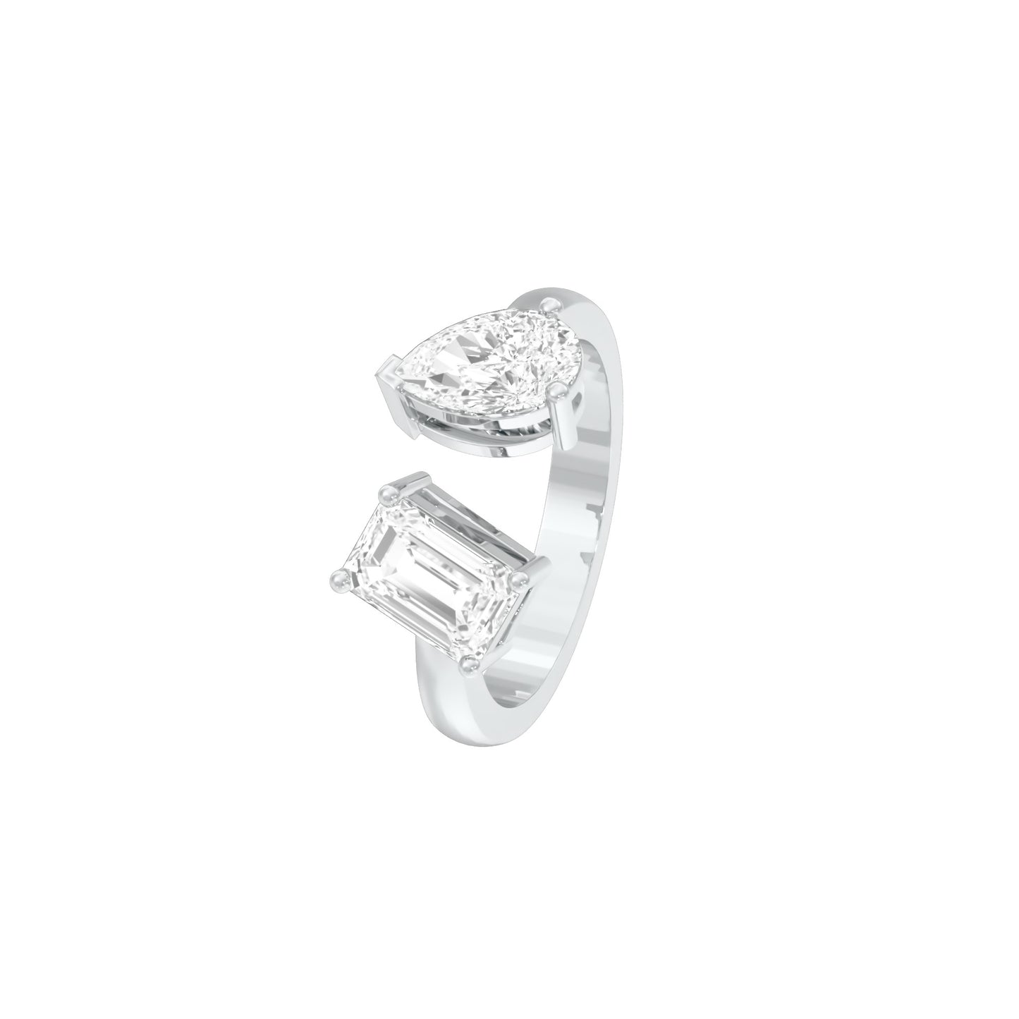 DLR001693 18 KT / White Gold / 22