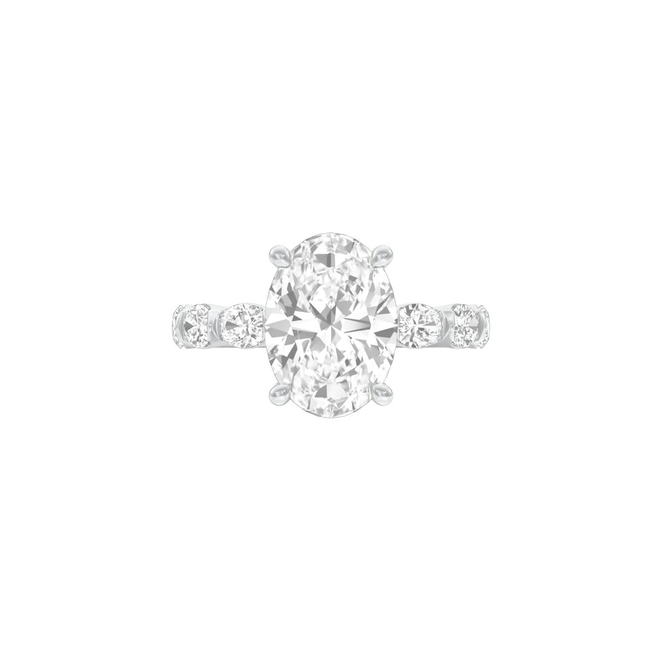 DLR001696 18 KT / White Gold / 22