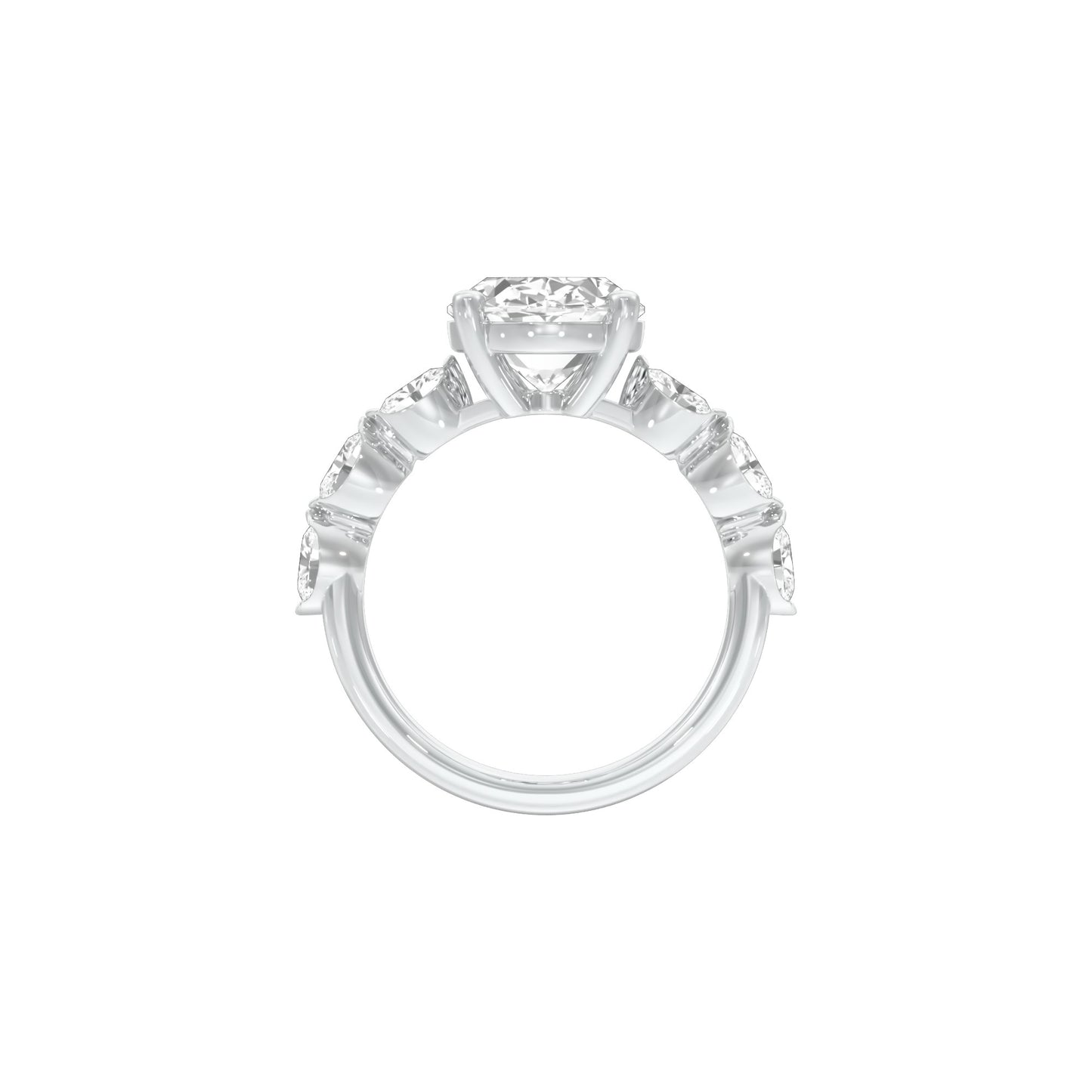 DLR001696 18 KT / White Gold / 22