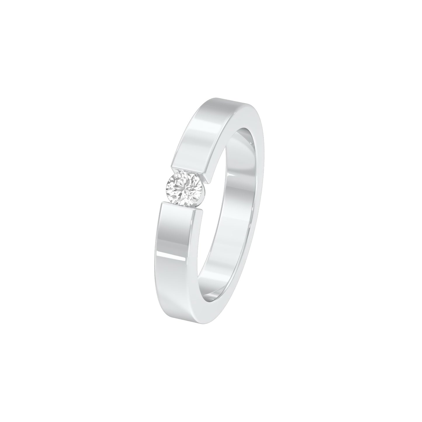 DLR001701 18 KT / White Gold / 22