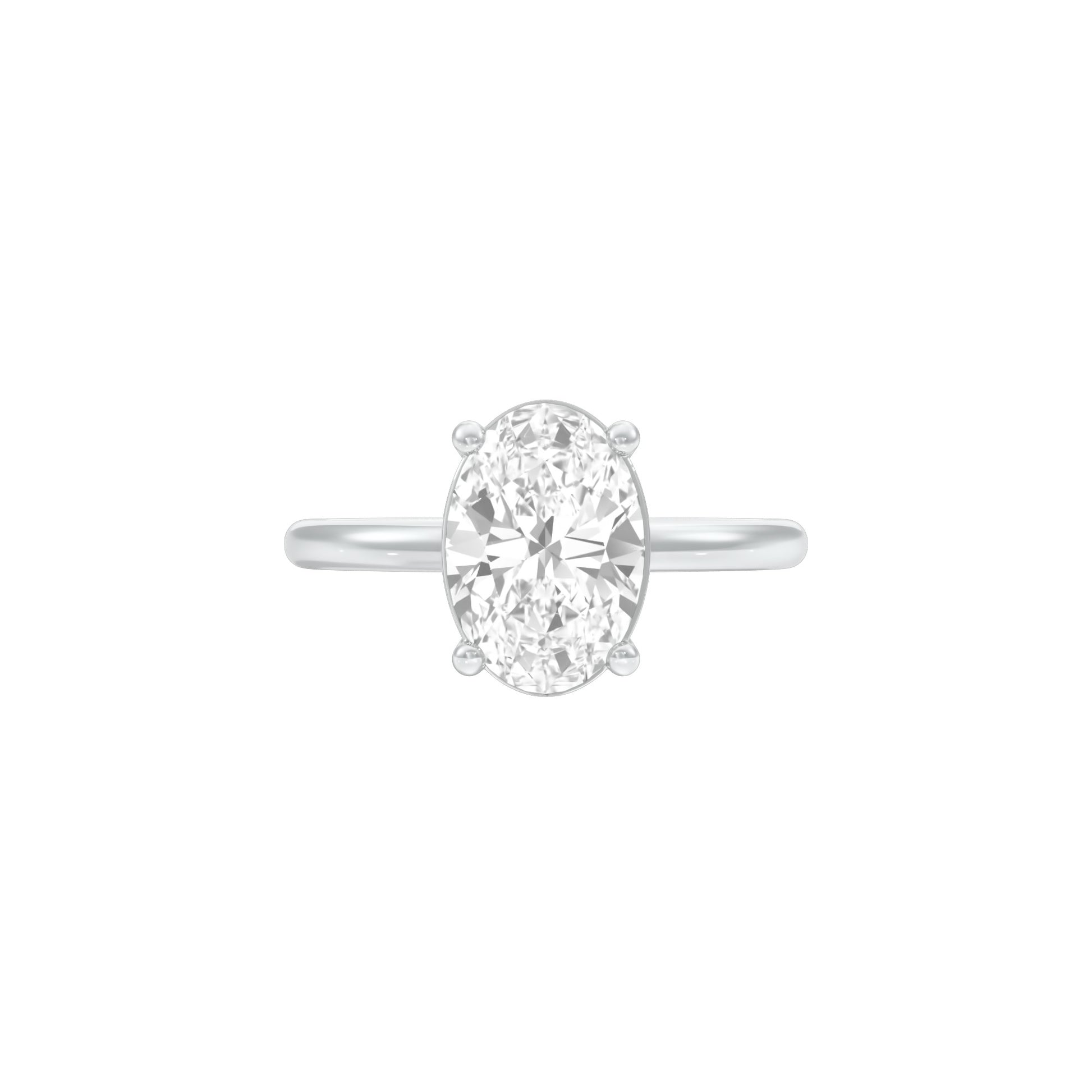 DLR001703 18 KT / White Gold / 22