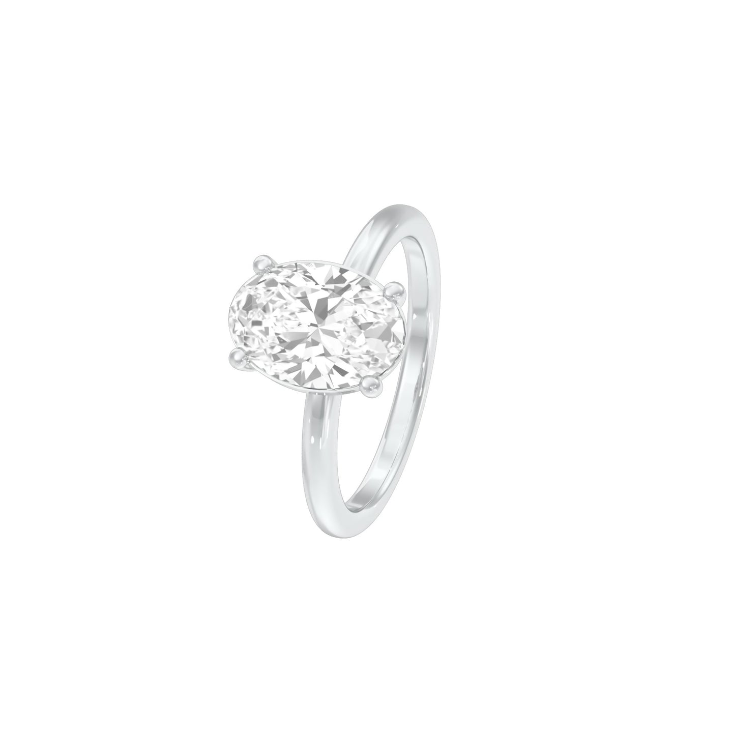 DLR001703 18 KT / White Gold / 22