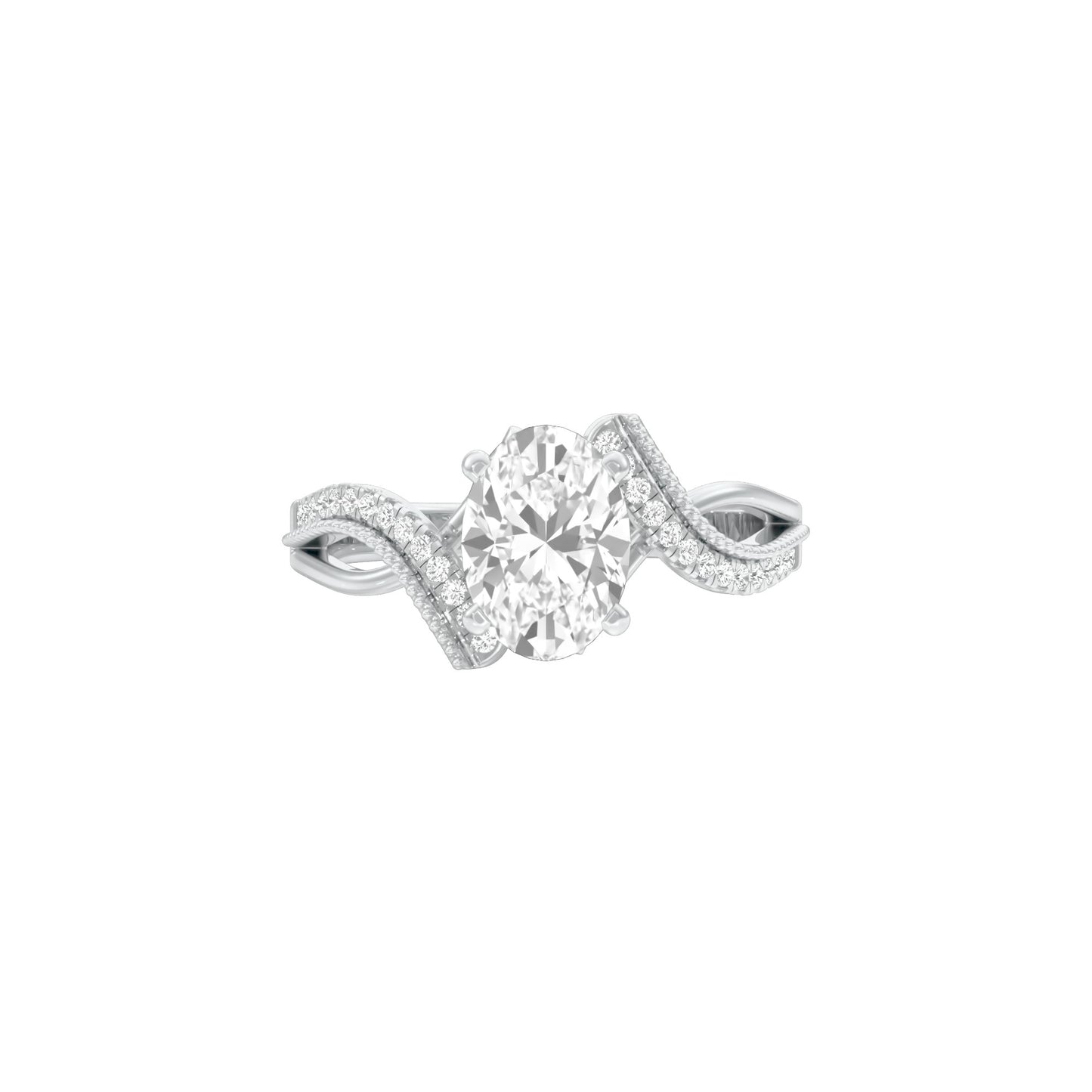 DLR001706 18 KT / White Gold / 22
