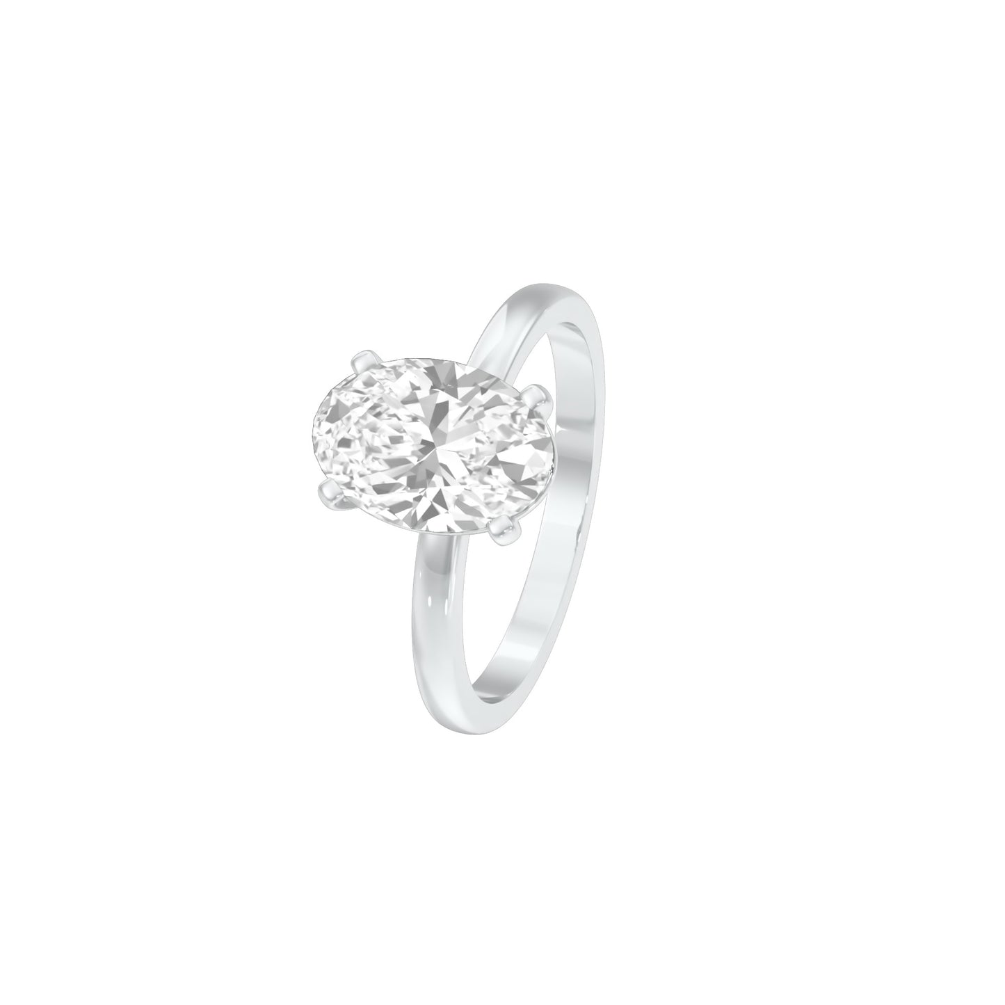 DLR001708 18 KT / White Gold / 22