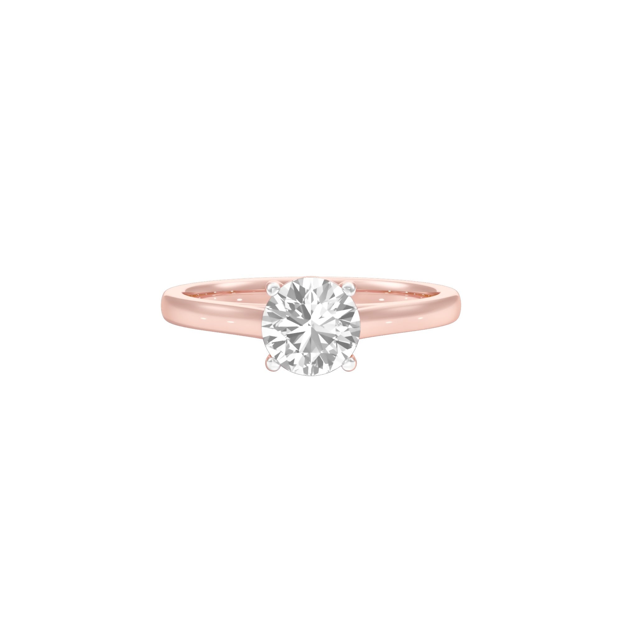 Round Solitaire Diamond Engagement Ring – Limelight Diamonds