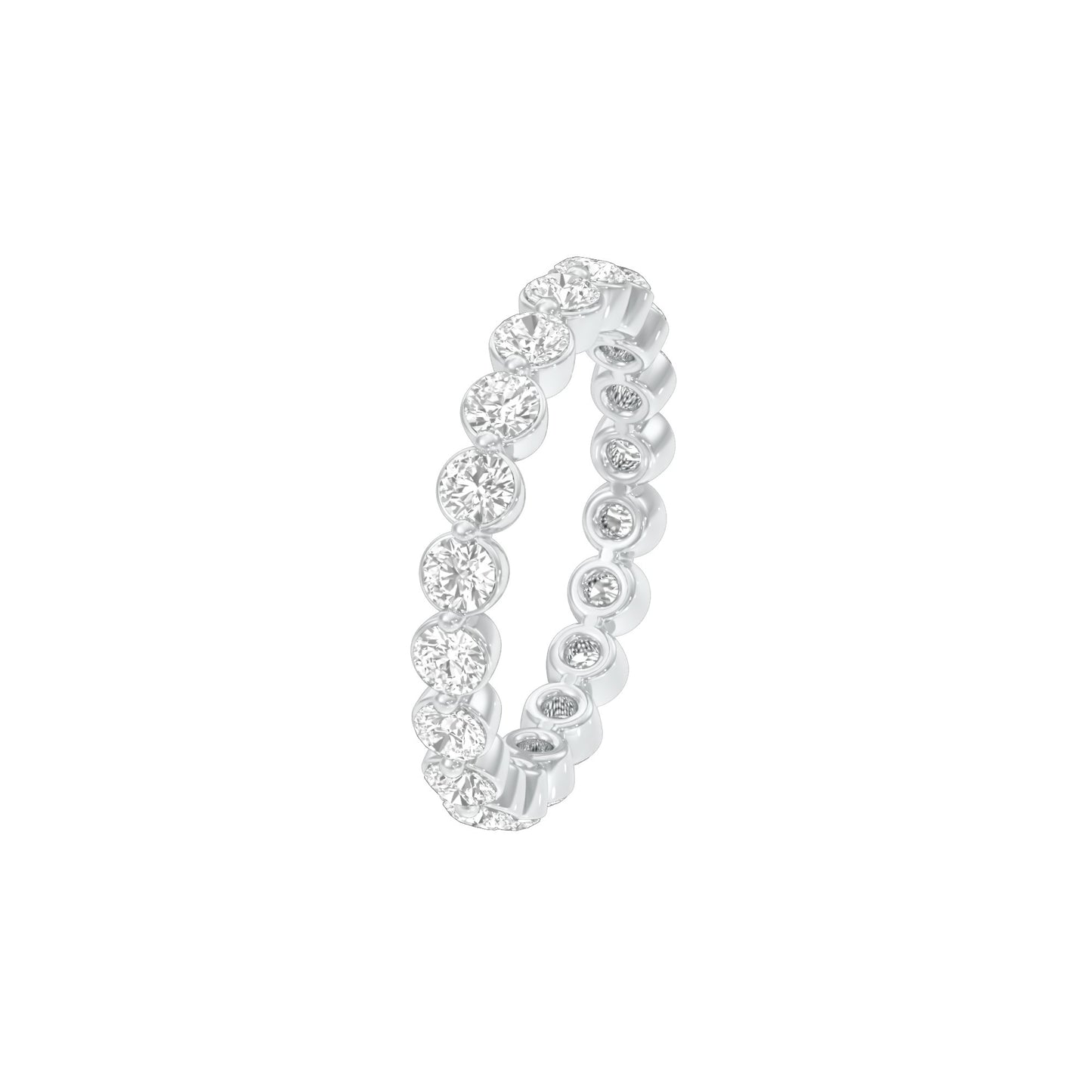 DLR001731 18 KT / White Gold / 22