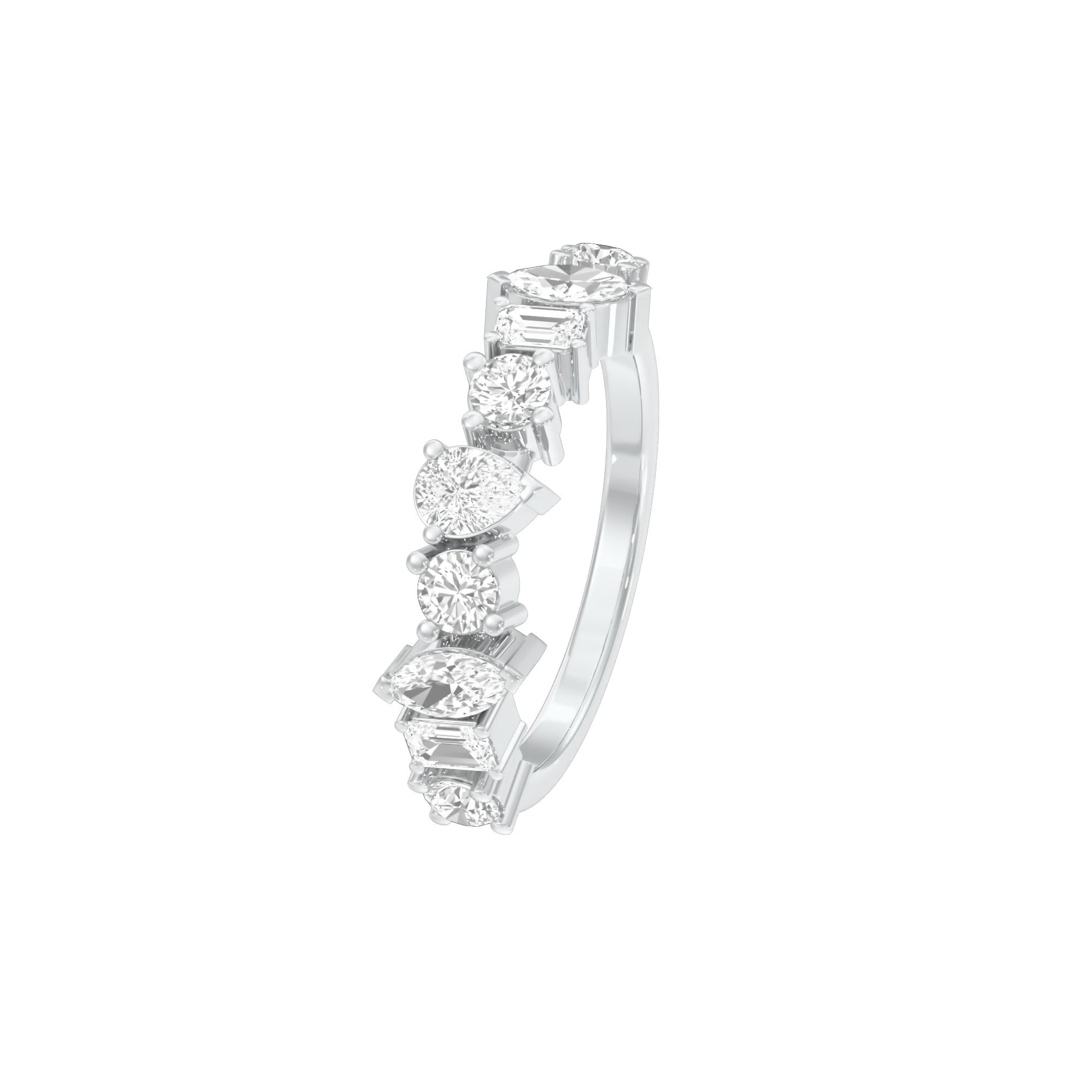 DLR001743 18 KT / White Gold / 22