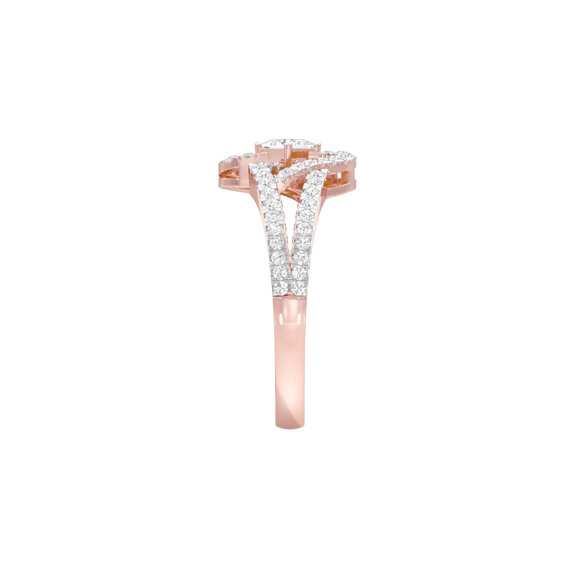 Midnight Elixir Diamond Cocktail Ring 18 KT / Rose Gold / 18