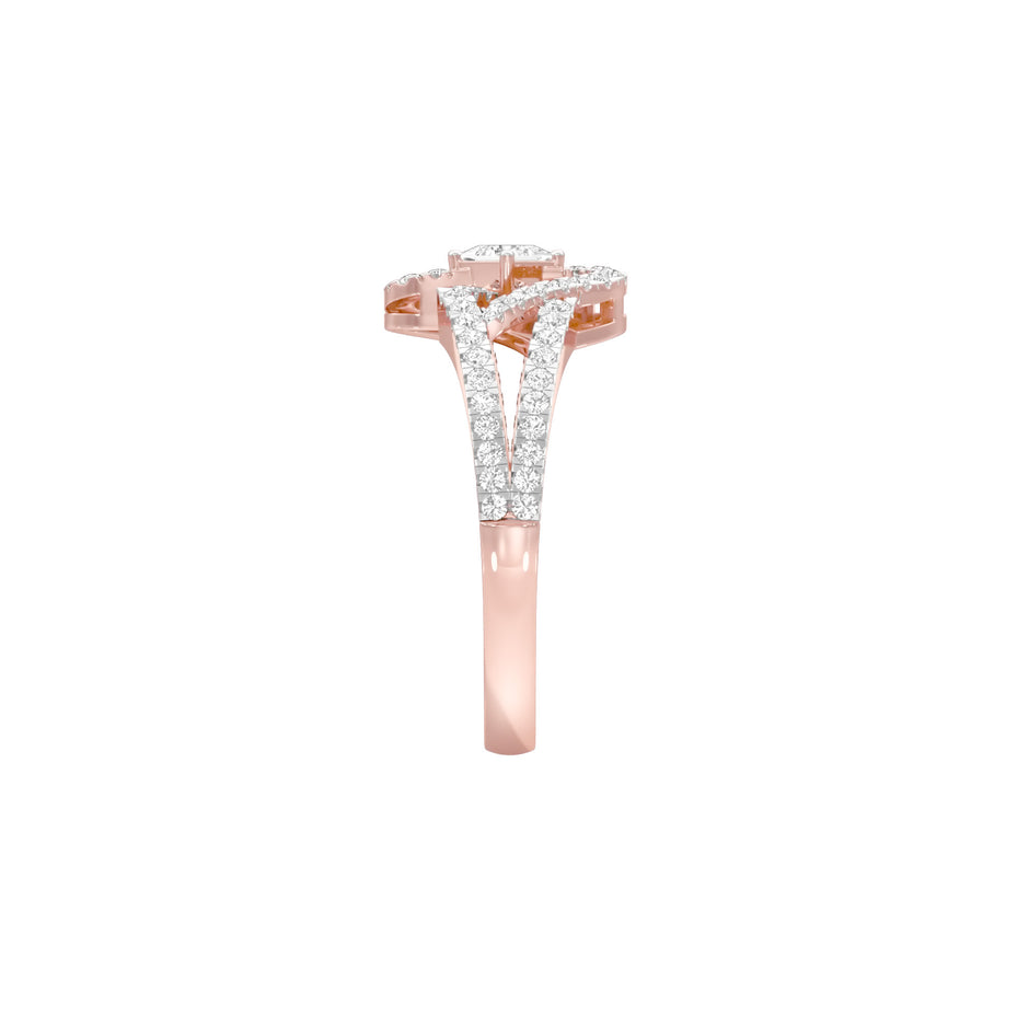 Midnight Elixir Diamond Cocktail Ring 18 KT / Rose Gold / 18