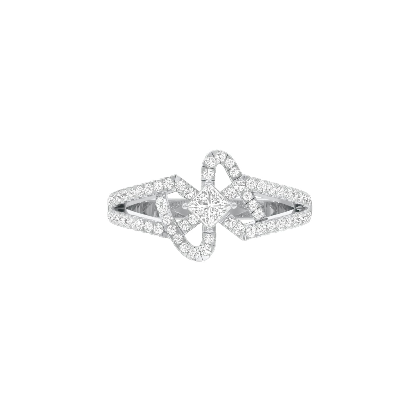 Midnight Elixir Diamond Cocktail Ring 18 KT / White Gold / 18