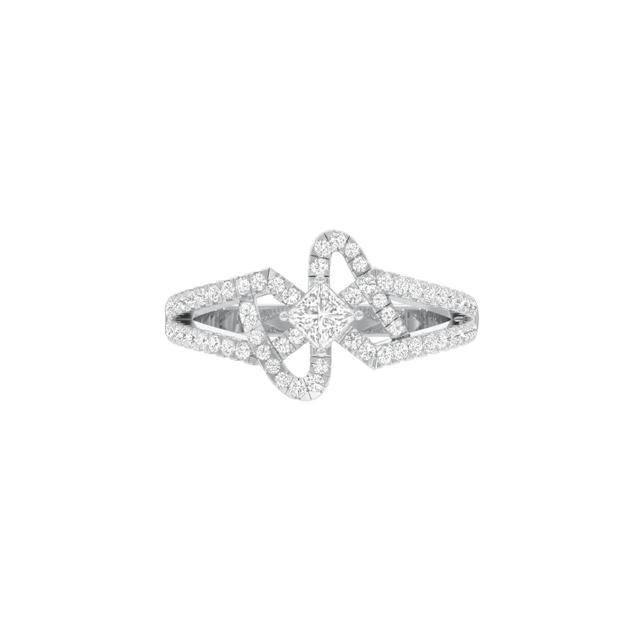 Midnight Elixir Diamond Cocktail Ring 18 KT / White Gold / 18