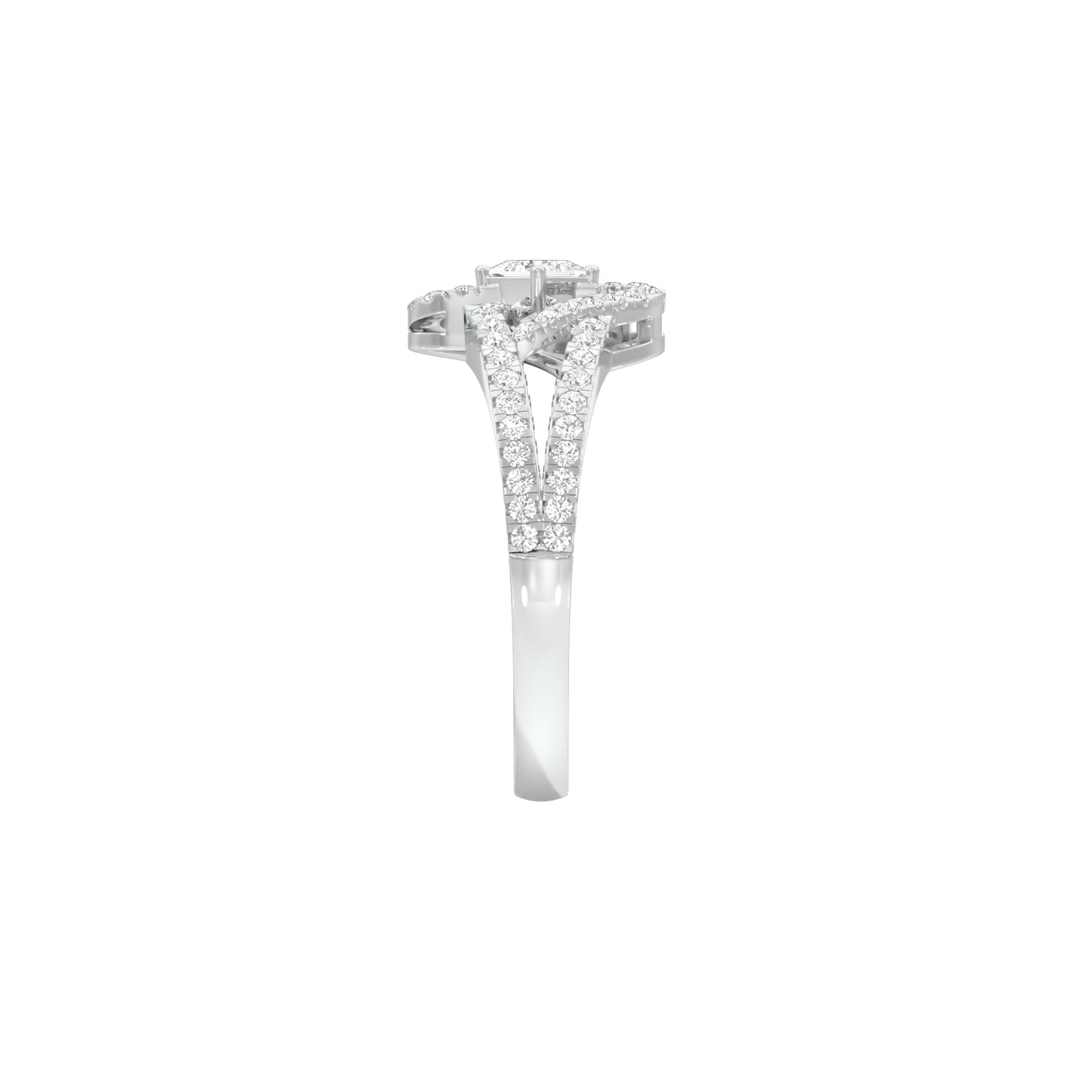 Midnight Elixir Diamond Cocktail Ring 18 KT / White Gold / 18