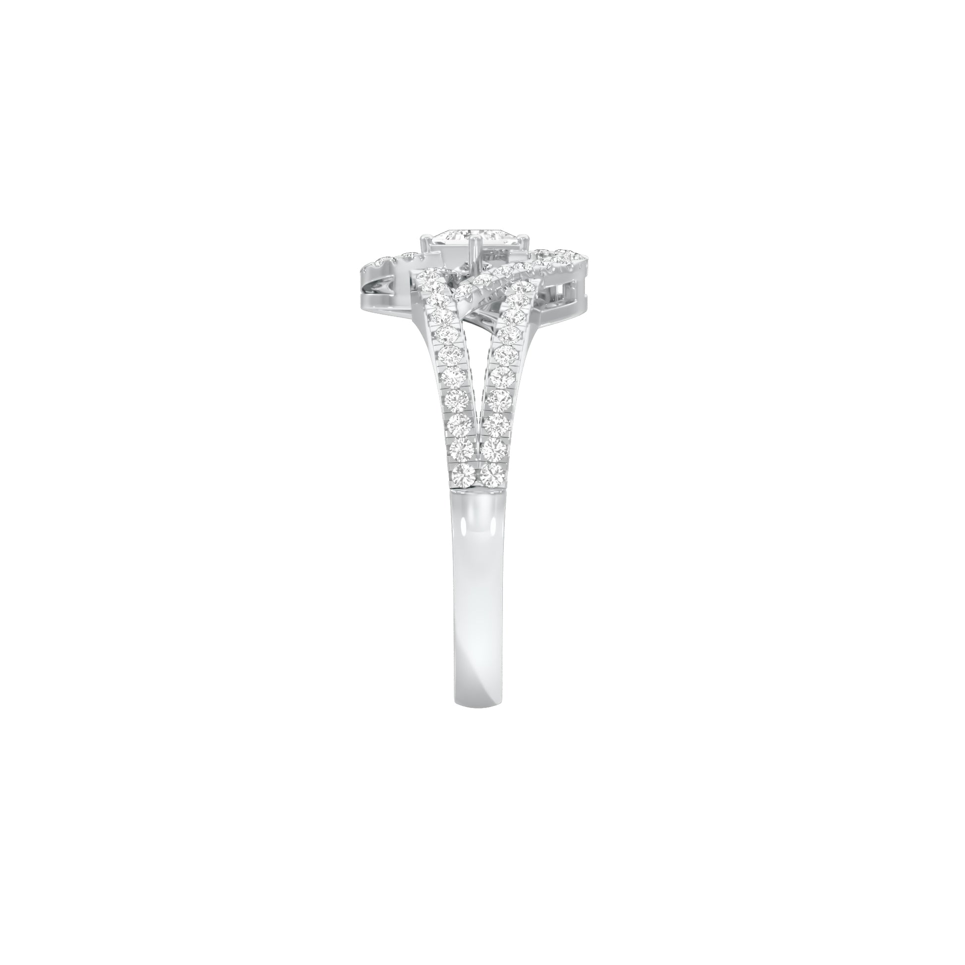 Midnight Elixir Diamond Cocktail Ring 18 KT / White Gold / 18