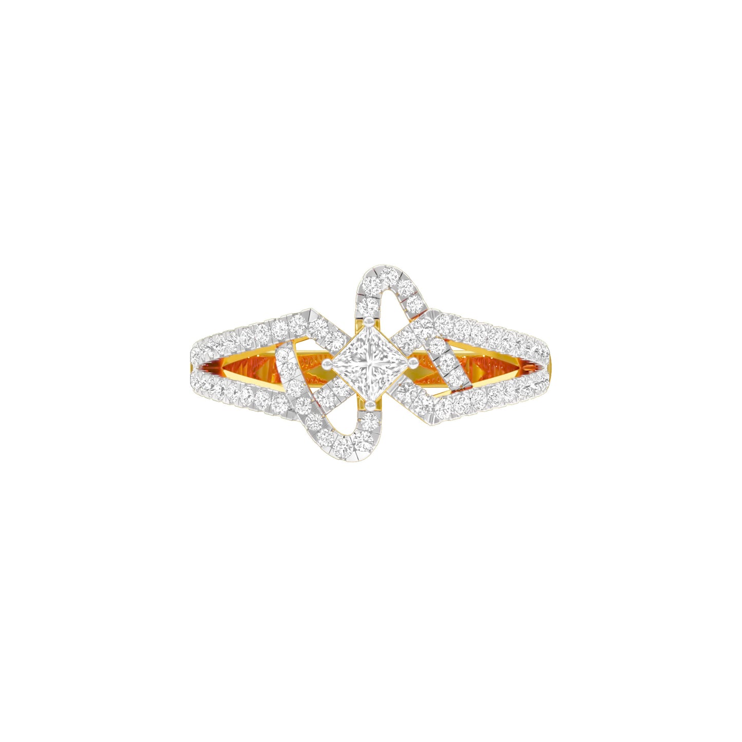 Midnight Elixir Diamond Cocktail Ring 18 KT / Yellow Gold / 18