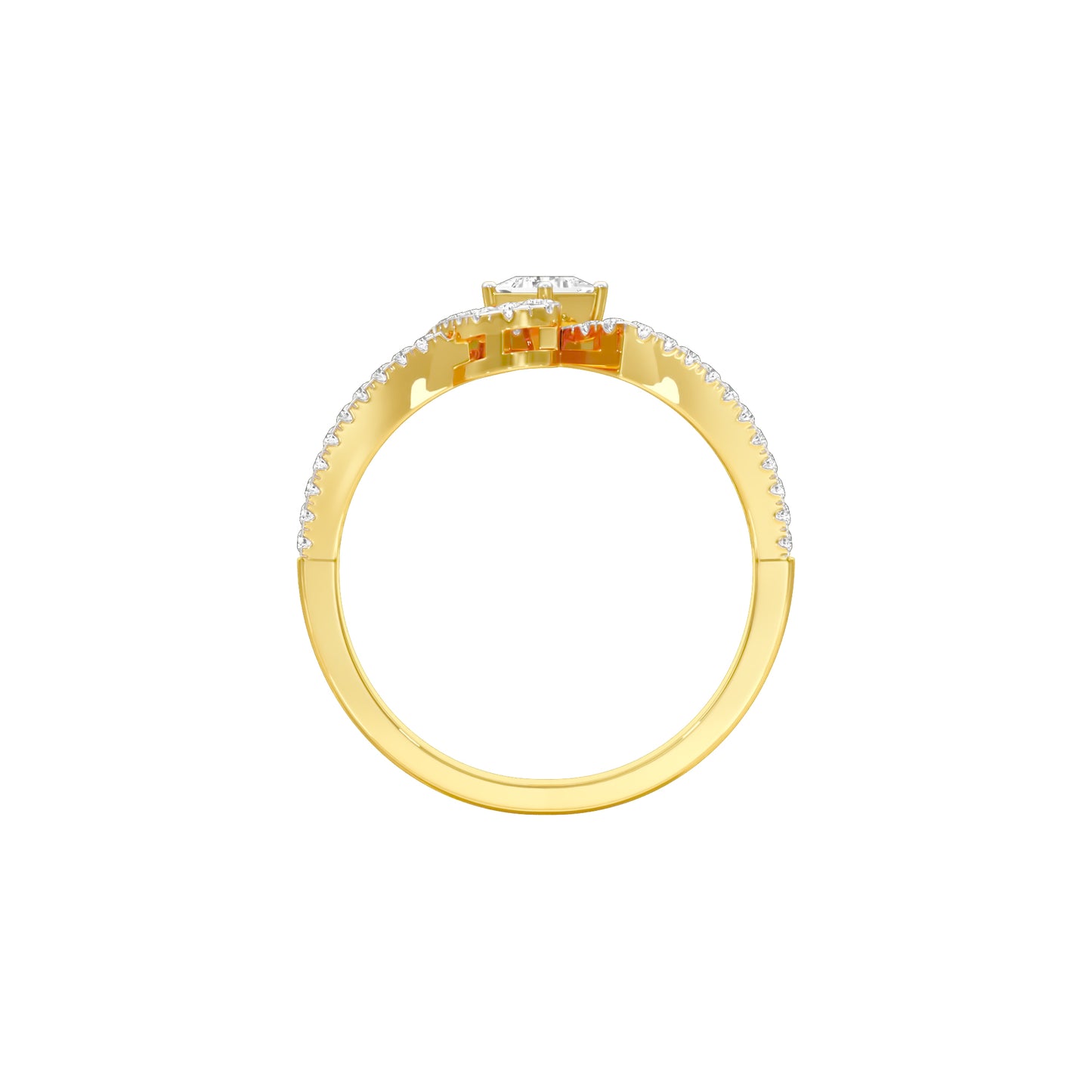 Midnight Elixir Diamond Cocktail Ring 18 KT / Yellow Gold / 18
