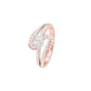 Swirl & Sparkle Diamond Cocktail Ring 18 KT / Rose Gold / 18