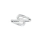 Swirl & Sparkle Diamond Cocktail Ring 18 KT / White Gold / 18