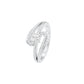 Swirl & Sparkle Diamond Cocktail Ring 18 KT / White Gold / 18