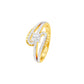 Swirl & Sparkle Diamond Cocktail Ring 18 KT / Yellow Gold / 18
