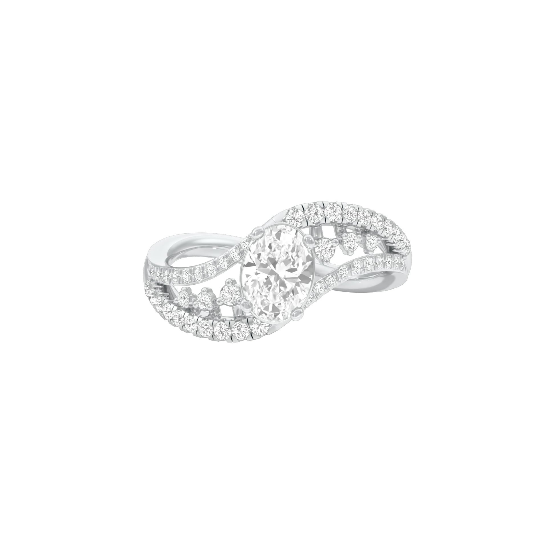 DLR001769 18 KT / White Gold / 22