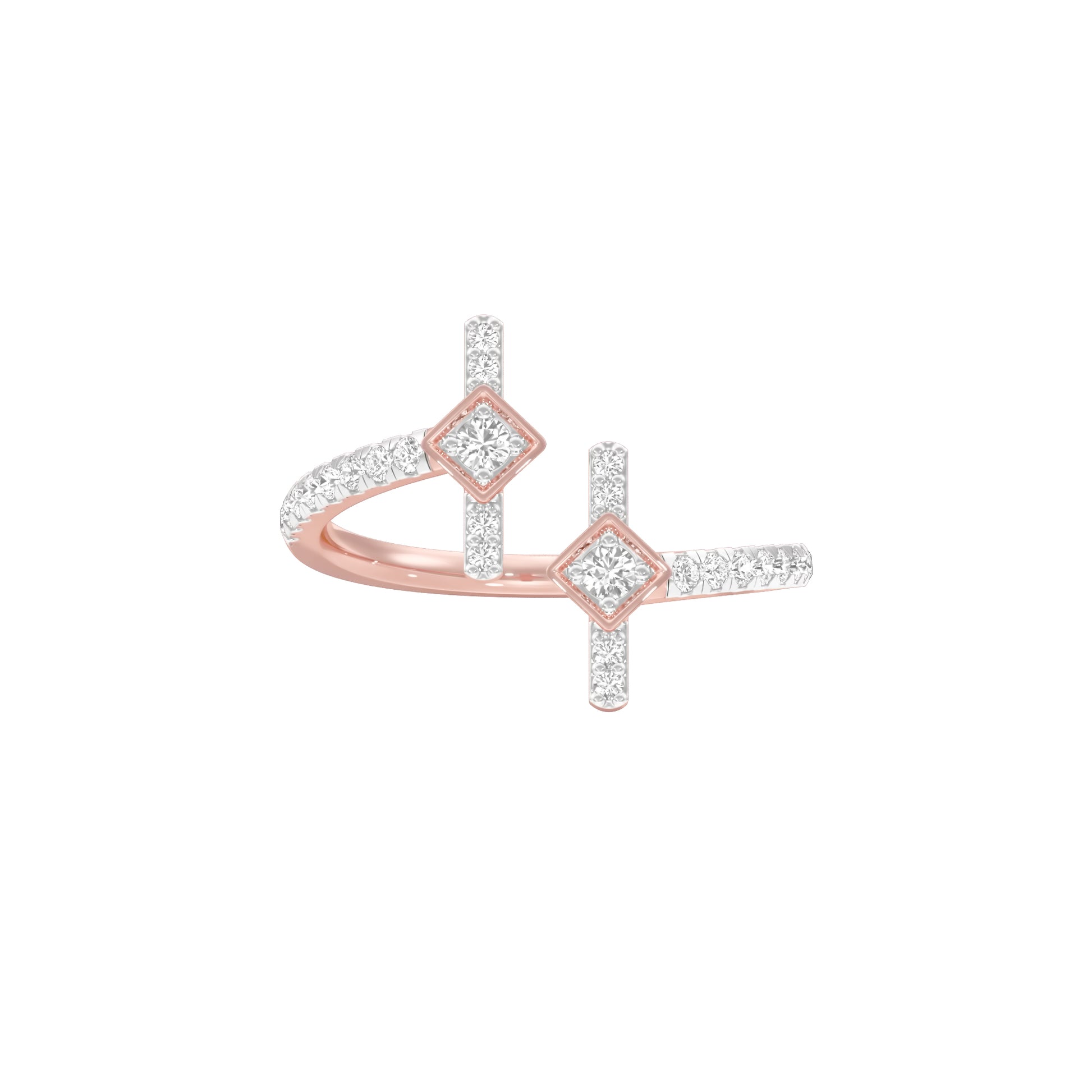 Wanderlust Open Diamond Ring 18 KT / Rose Gold / 18