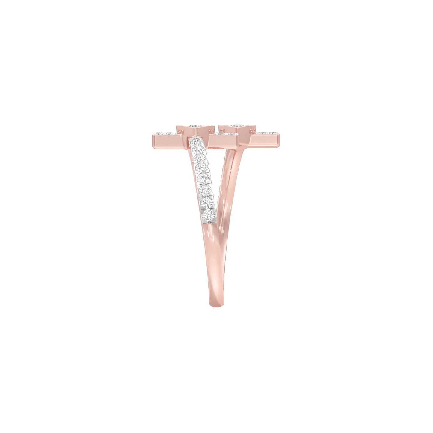 Wanderlust Open Diamond Ring 18 KT / Rose Gold / 18