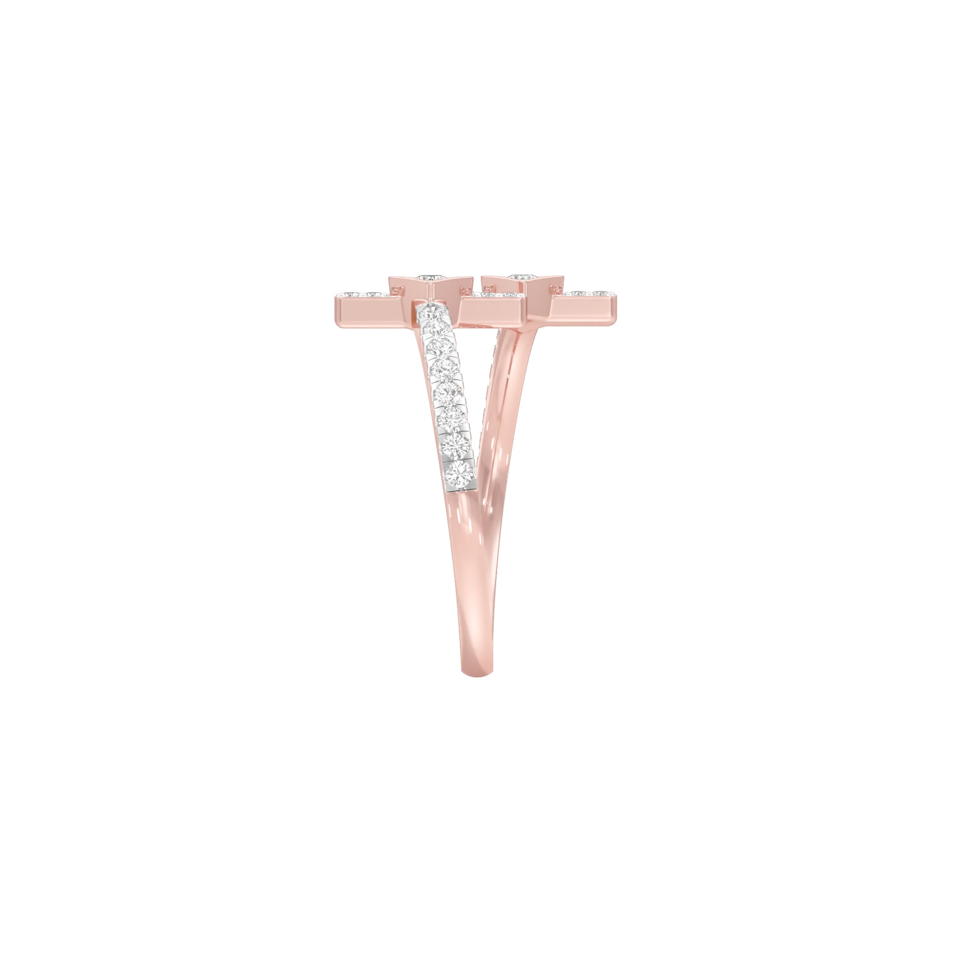 Wanderlust Open Diamond Ring 18 KT / Rose Gold / 18