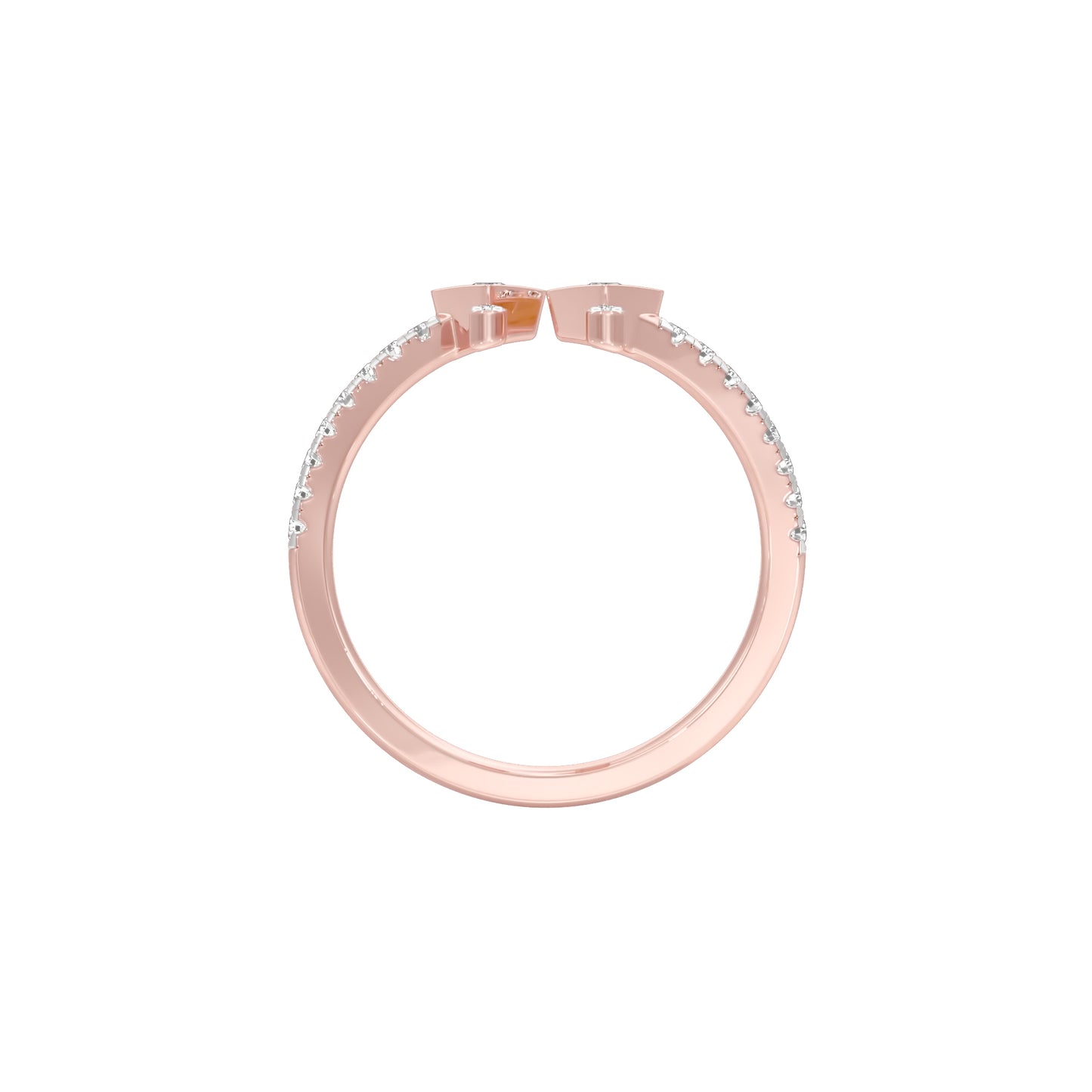Wanderlust Open Diamond Ring 18 KT / Rose Gold / 18