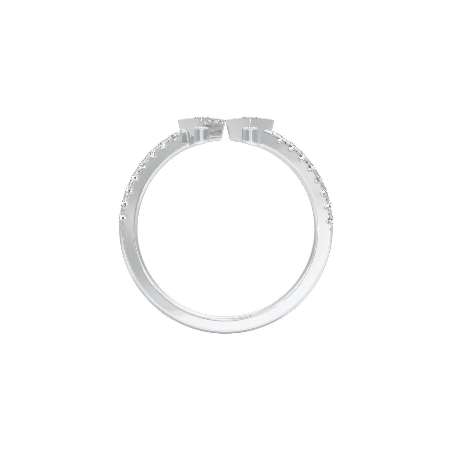 Wanderlust Open Diamond Ring 18 KT / White Gold / 18