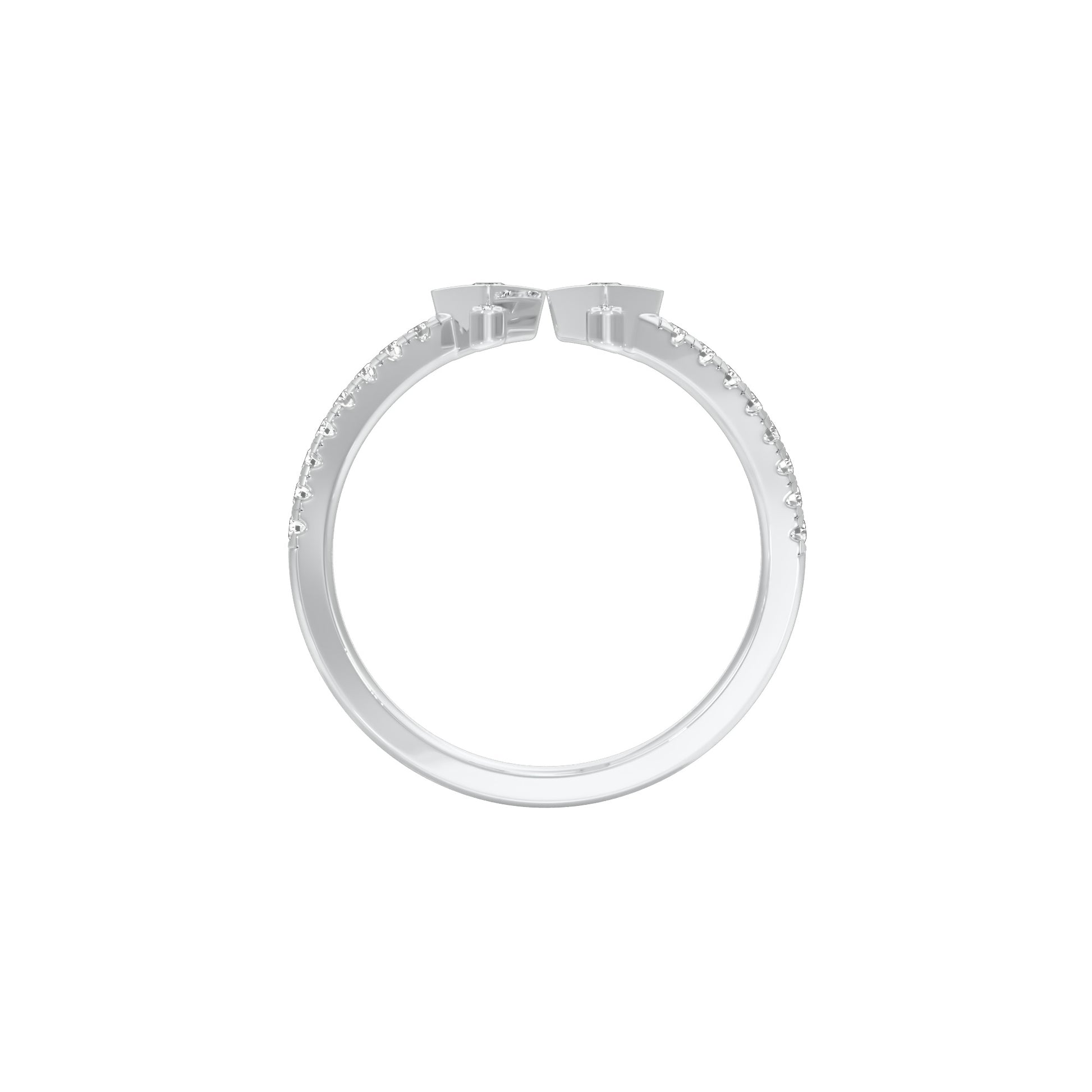 Wanderlust Open Diamond Ring 18 KT / White Gold / 18