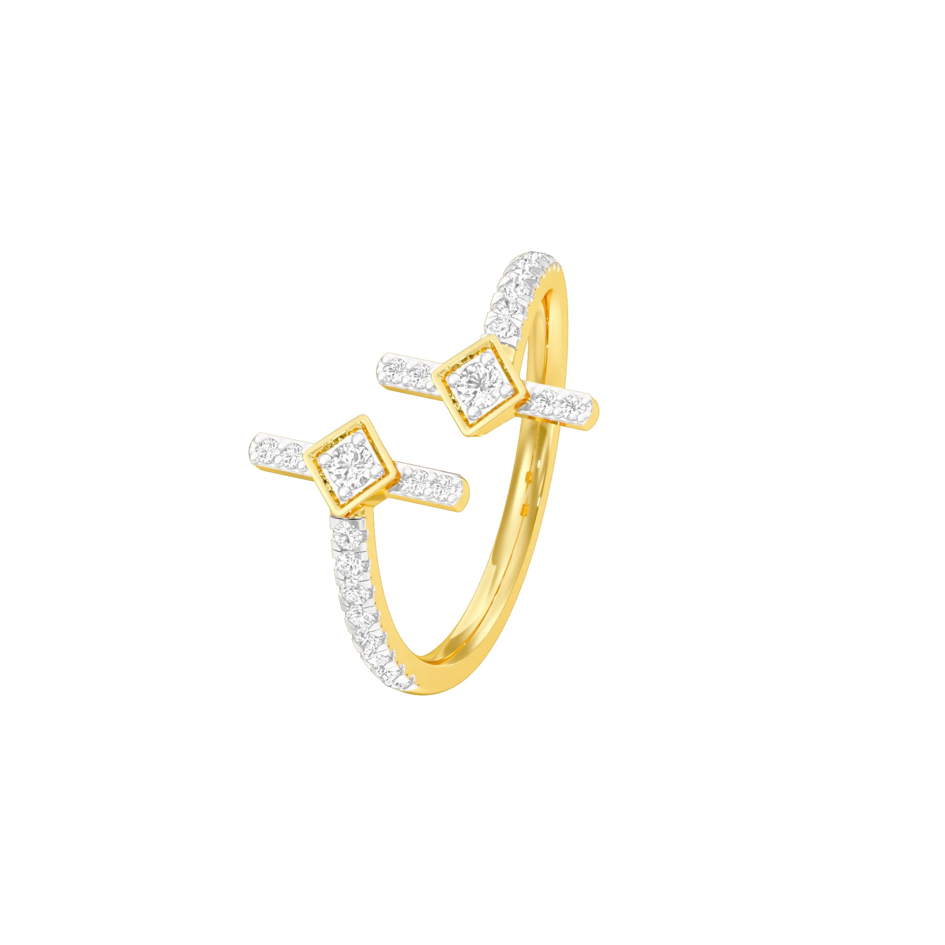 Wanderlust Open Diamond Ring 18 KT / Yellow Gold / 18
