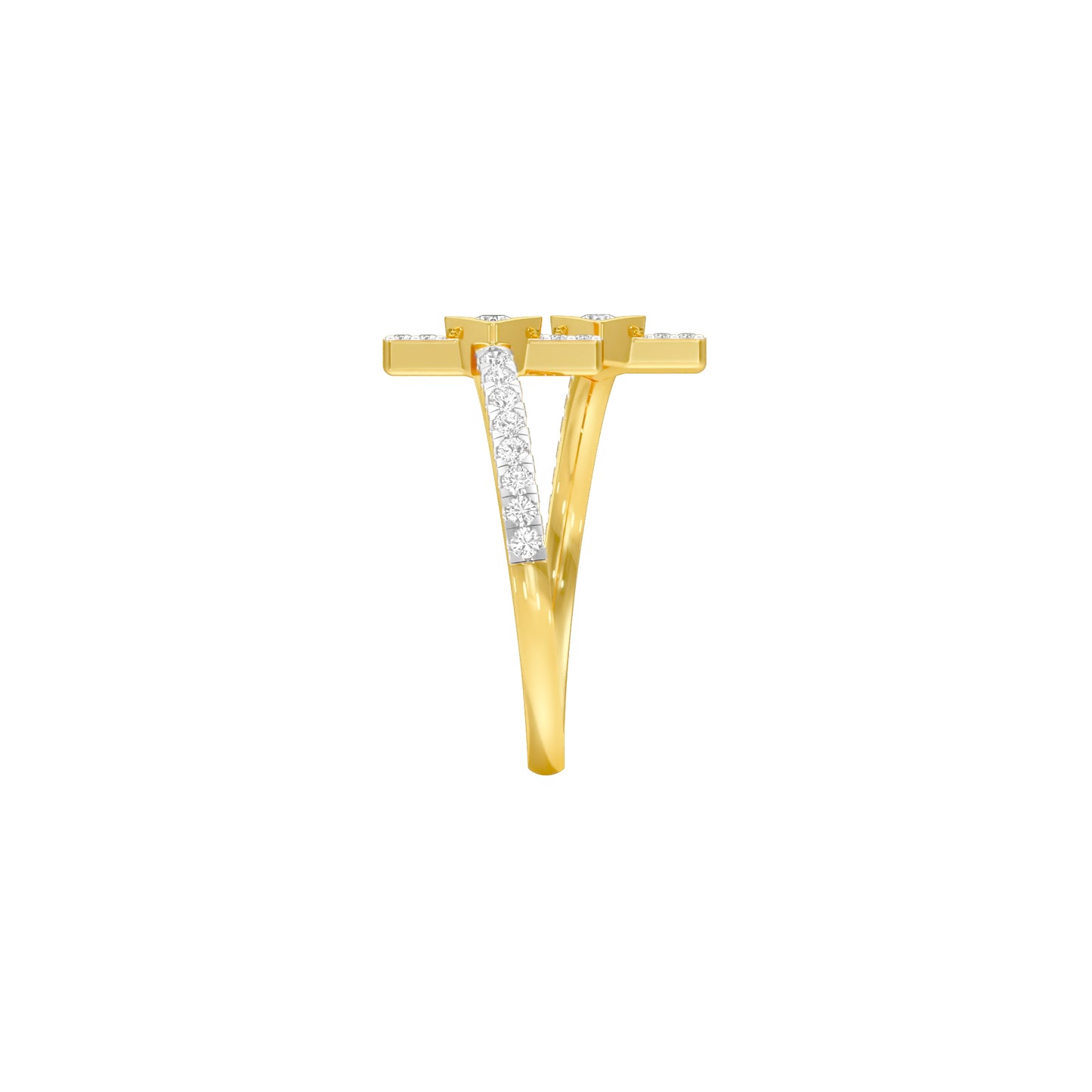 Wanderlust Open Diamond Ring 18 KT / Yellow Gold / 18