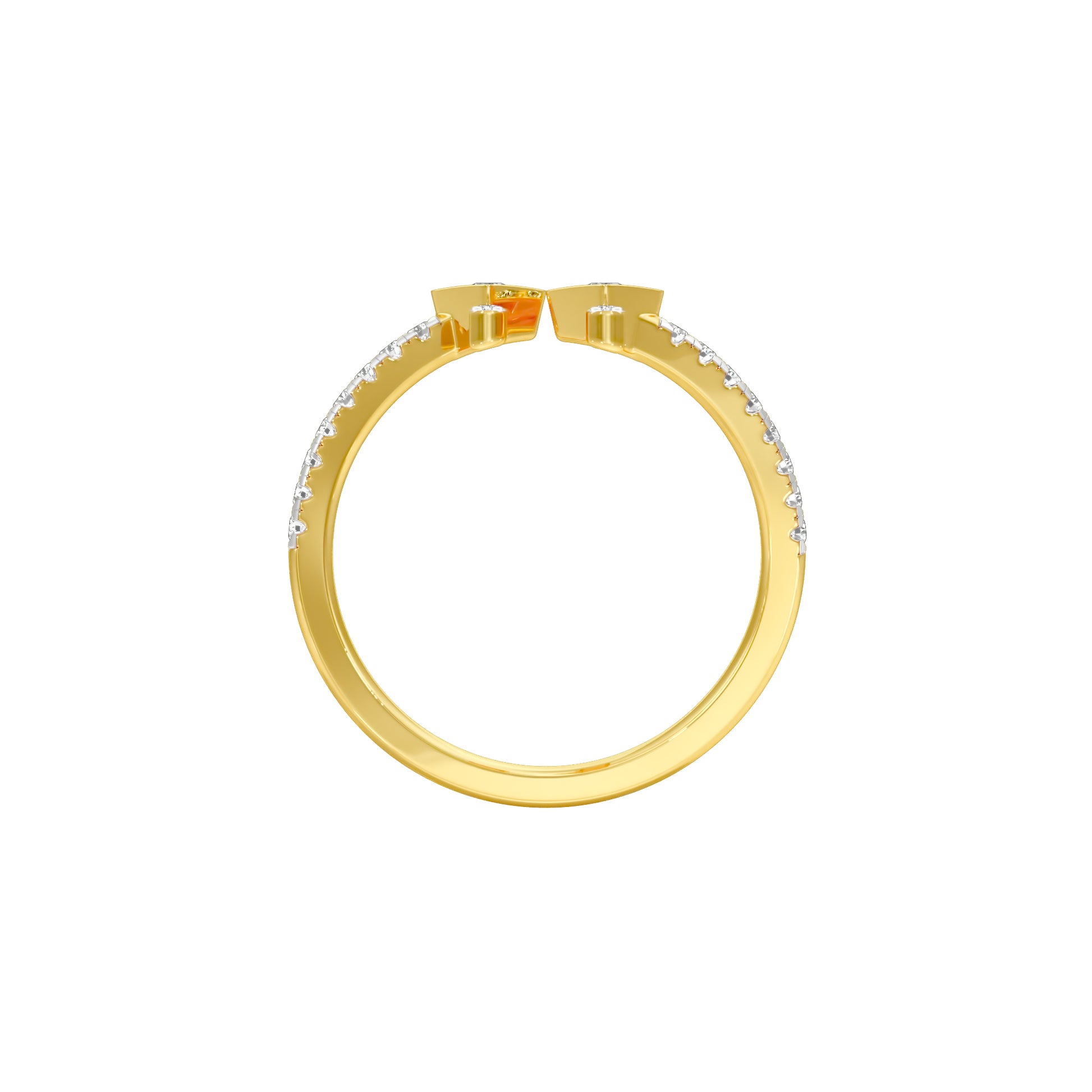 Wanderlust Open Diamond Ring 18 KT / Yellow Gold / 18