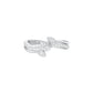 Wavecrest Pear Diamond Ring 18 KT / White Gold / 18