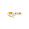 Wavecrest Pear Diamond Ring 18 KT / Yellow Gold / 18