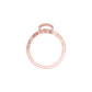 Sheen S-Curve Diamond Ring 18 KT / Rose Gold / 18