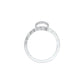 Sheen S-Curve Diamond Ring 18 KT / White Gold / 18