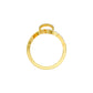 Sheen S-Curve Diamond Ring 18 KT / Yellow Gold / 18