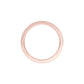 Round & Baugette Eternity Diamond Band Ring 18 KT / Rose Gold / 18
