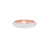Cosmic Pave Loop Diamond Band Ring 18 KT / Rose Gold / 18