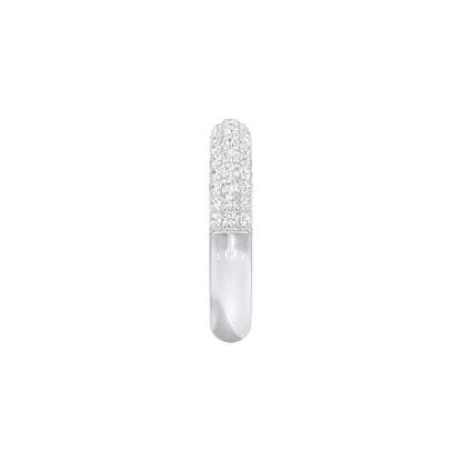 Cosmic Pave Loop Diamond Band Ring 18 KT / White Gold / 18