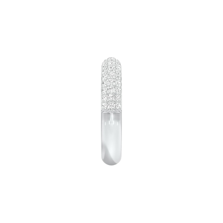 Cosmic Pave Loop Diamond Band Ring 18 KT / White Gold / 18