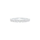 Ballerina Half Eternity Diamond Band Ring 18 KT / White Gold / 18